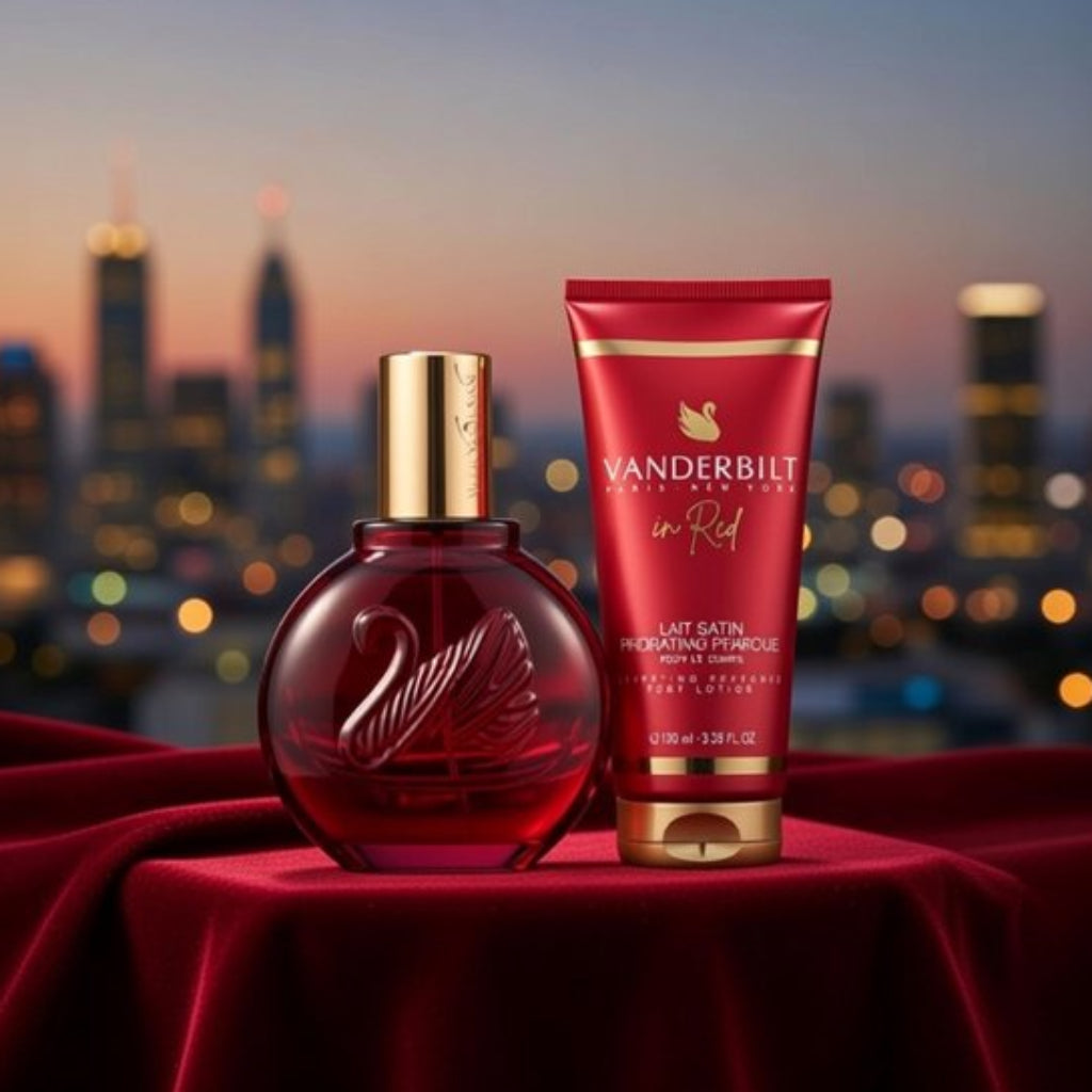 Dames geschenk-set Gloria Vanderbilt In Red EDP