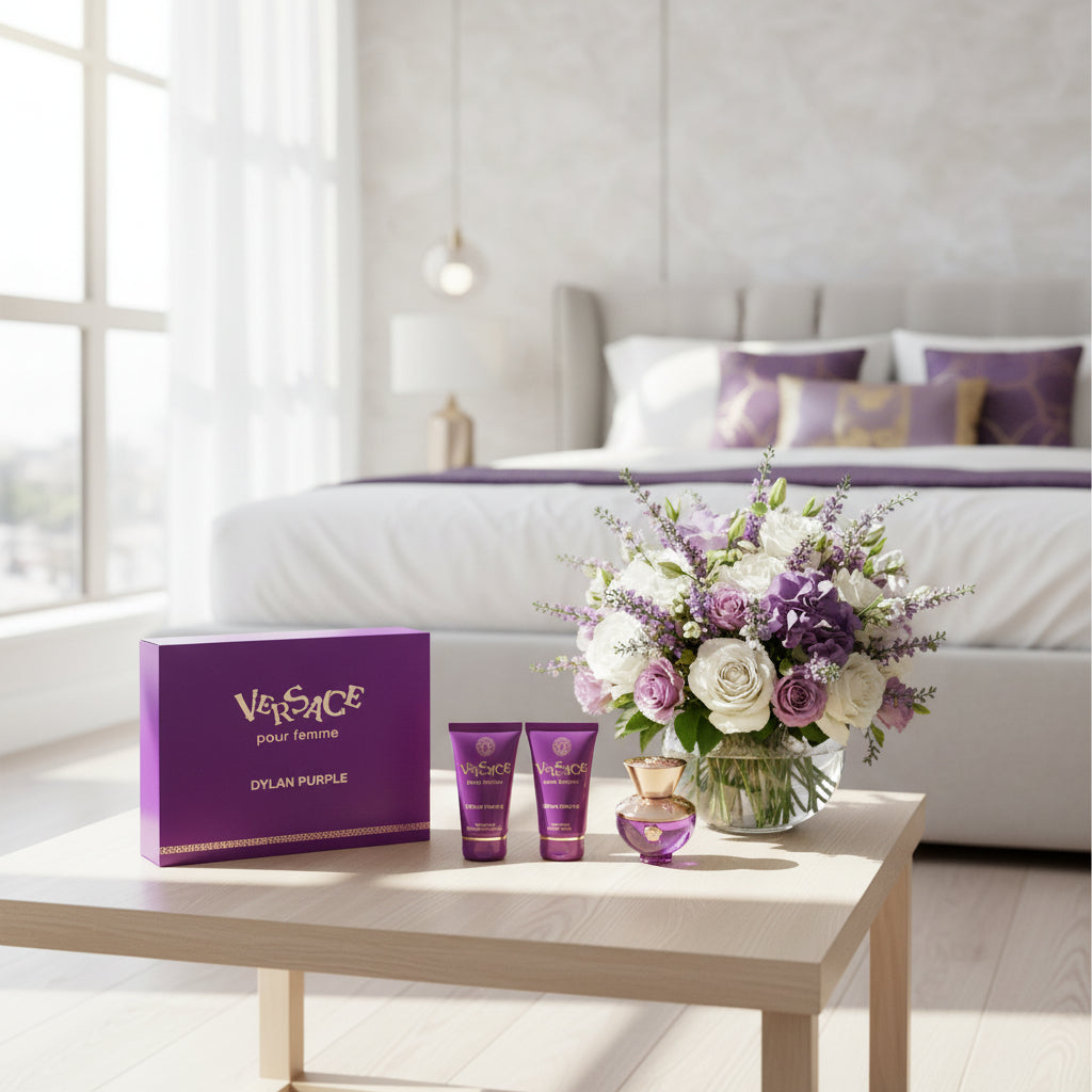 Dames geschenk-set Versace Pour Femme Dylan Purple EDP