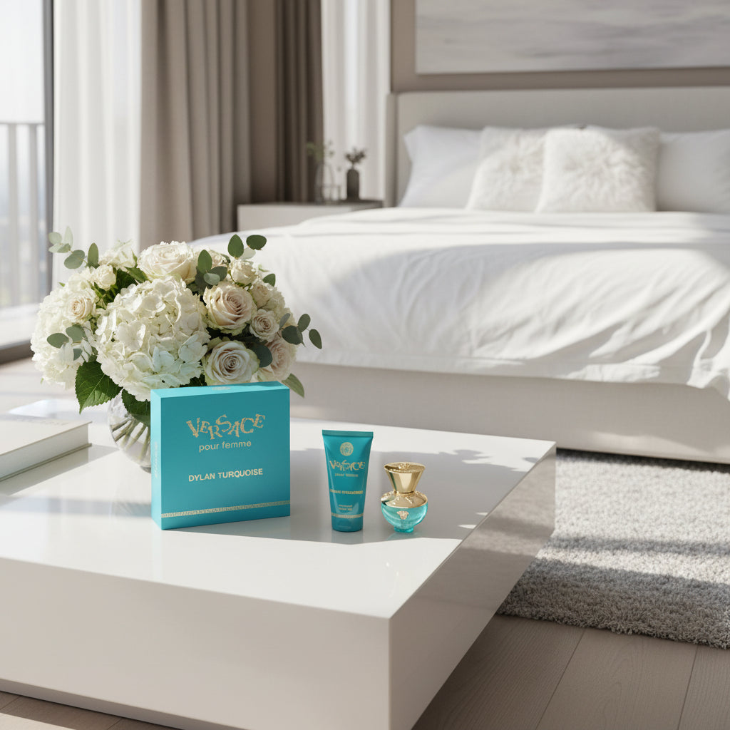 Dames geschenk-set Versace Pour Femme Dylan Turquoise EDT