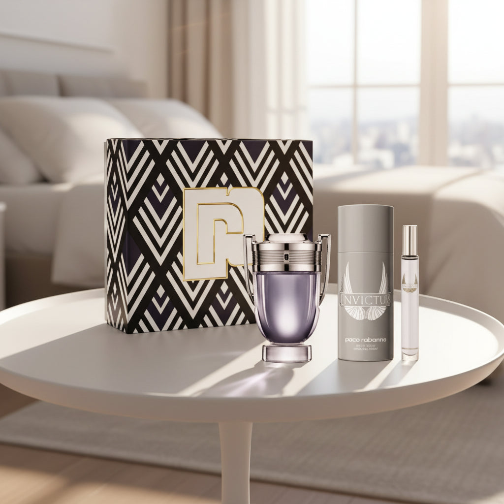 Heren geschenk-set Paco Rabanne Invictus EDT