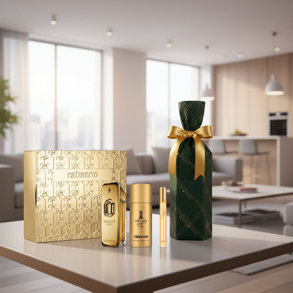 Heren geschenk-set Paco Rabanne Million Gold for him Intense EDP