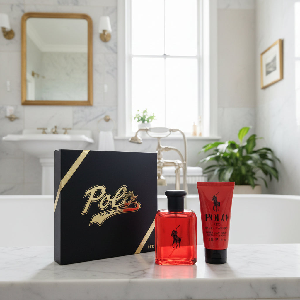 Heren geschenk-set Ralph Lauren Polo Red EDT