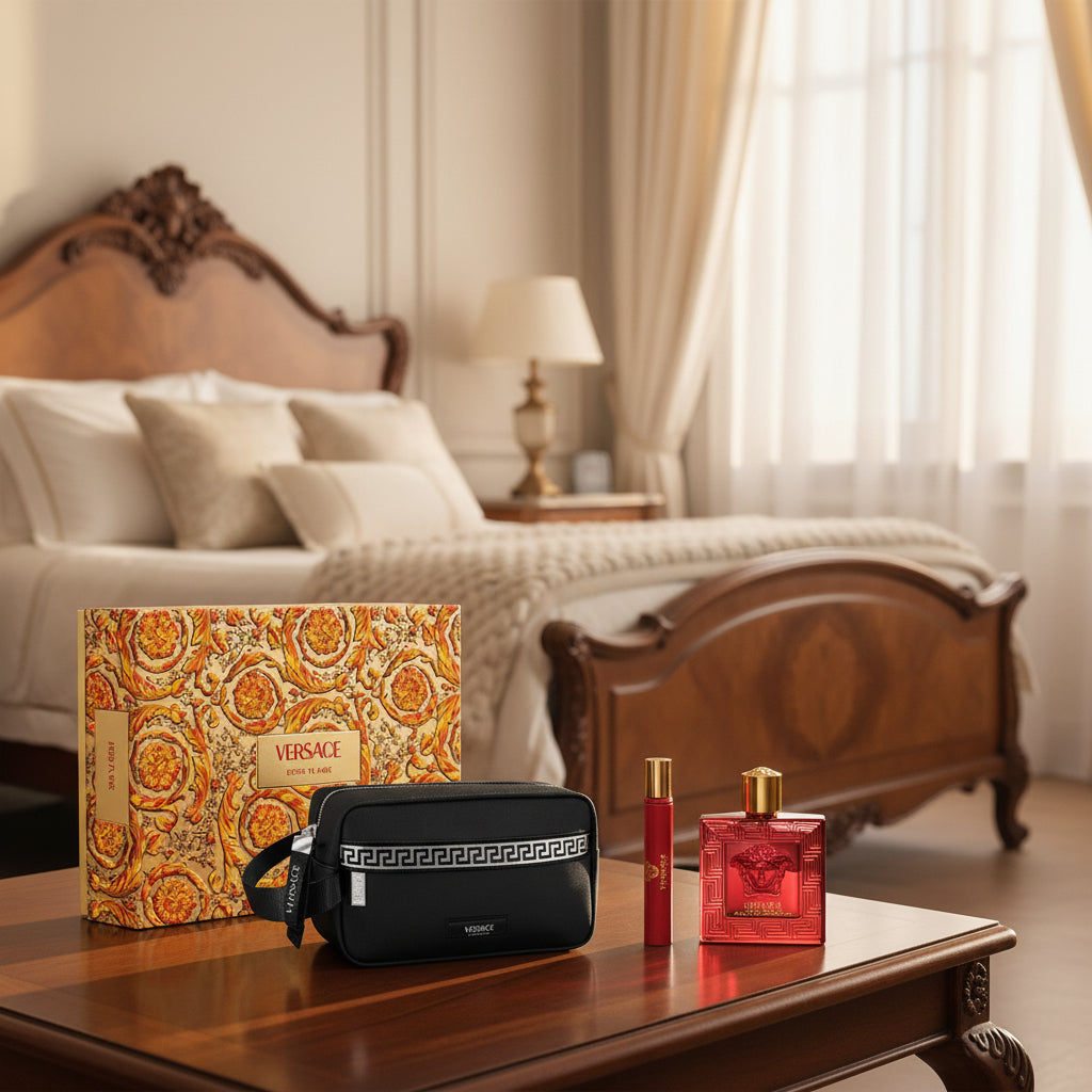 Heren geschenk-set Versace Eros Flame EDP