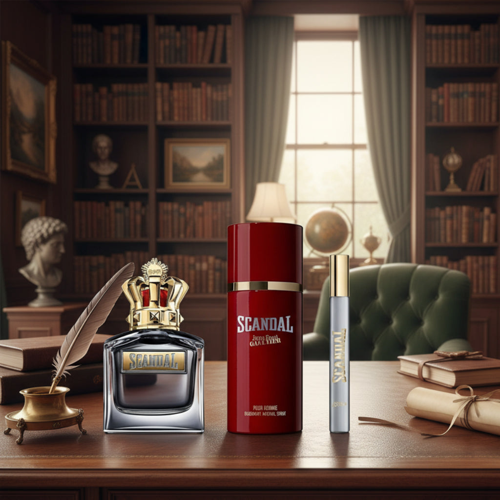 Herenparfum-set Jean Paul Gaultier Scandal Pour Homme EDT 3 stuks