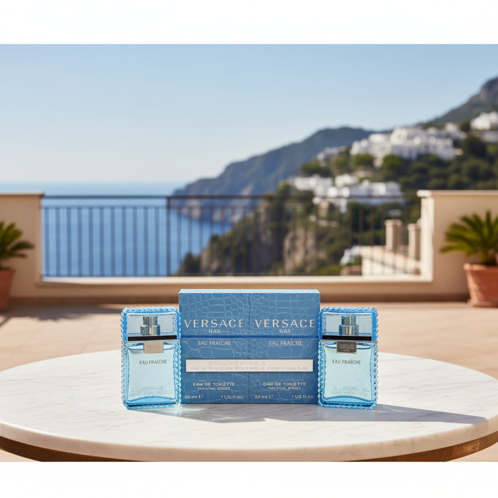 Herenparfum Versace Man Eau Fraichet 2x30 ml EDT