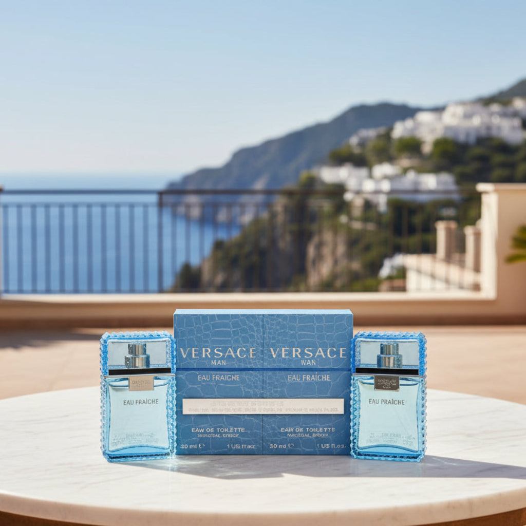 Herenparfum Versace Man Eau Fraichet 2x30 ml EDT