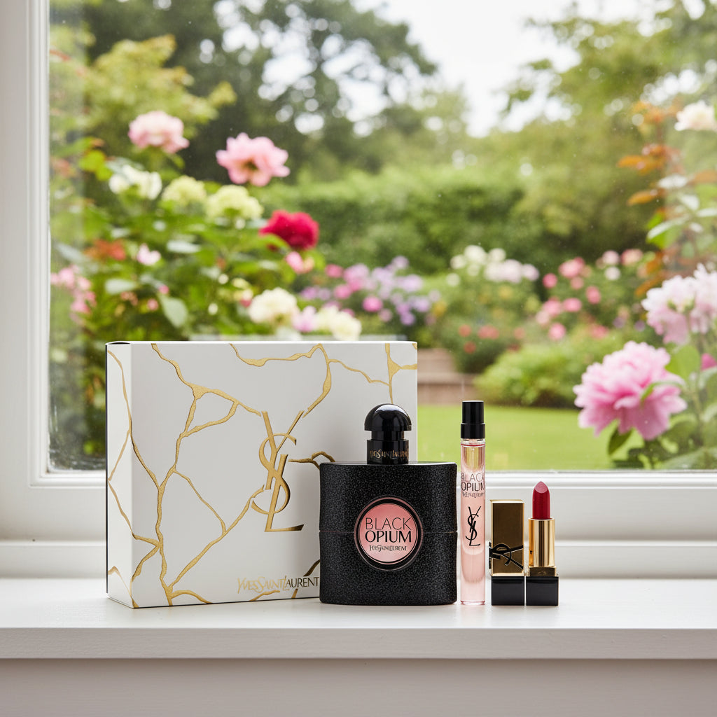 Dames geschenk-set Yves Saint Laurent Black Opium EDP