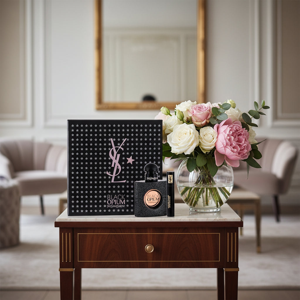 Dames geschenk-set Yves Saint Laurent Black Opium EDP 