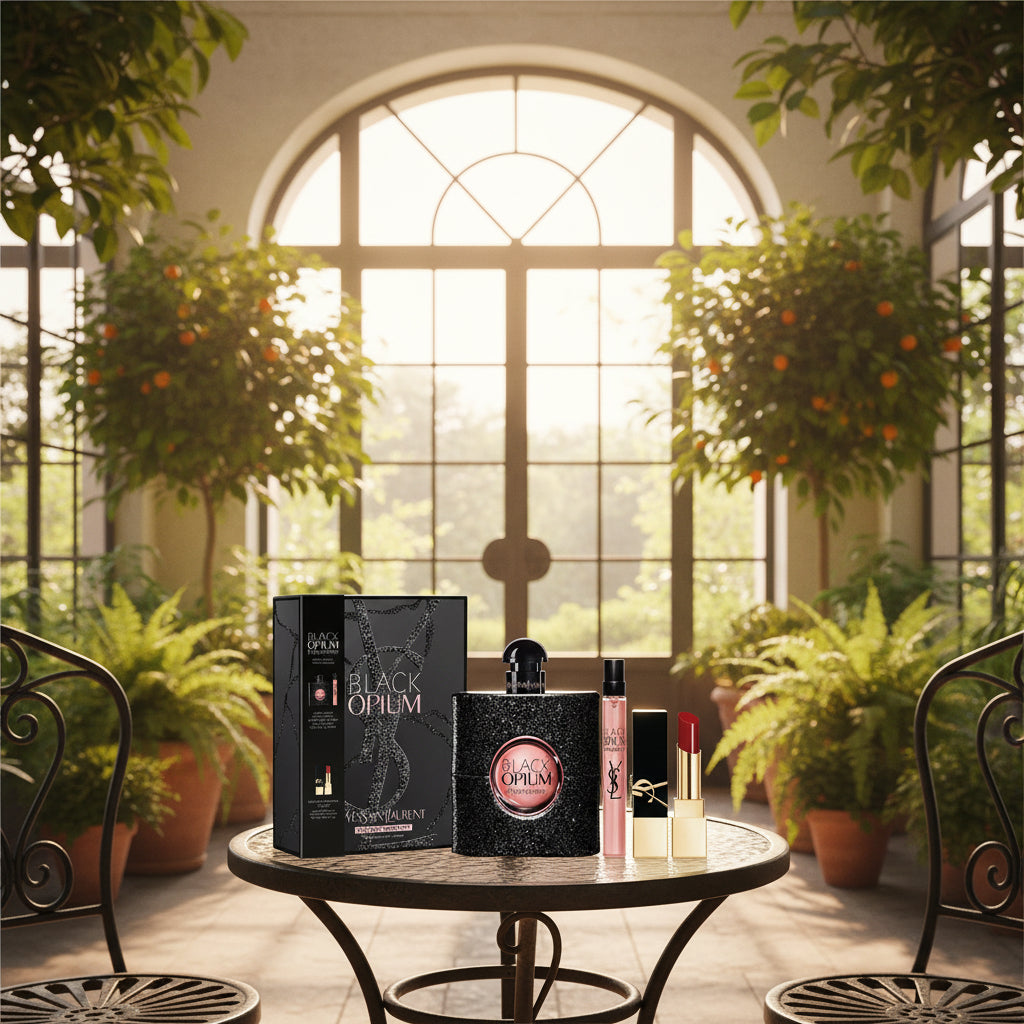 Dames geschenk-set Yves Saint Laurent Black Opium EDP