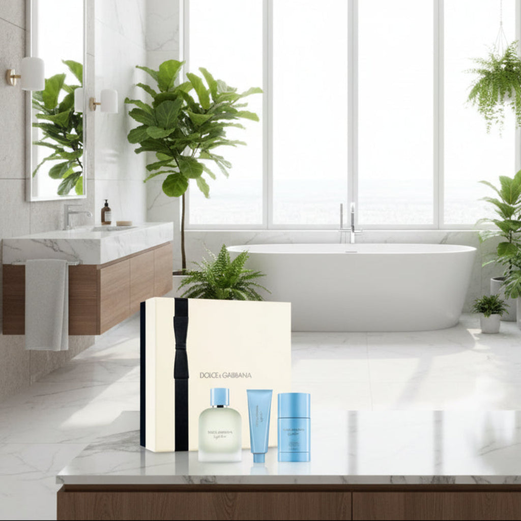 Heren geschenk-set Dolce & Gabbana Light Blue Pour Homme EDT